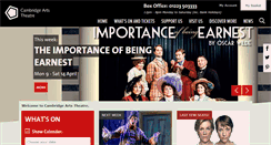 Desktop Screenshot of cambridgeartstheatre.com